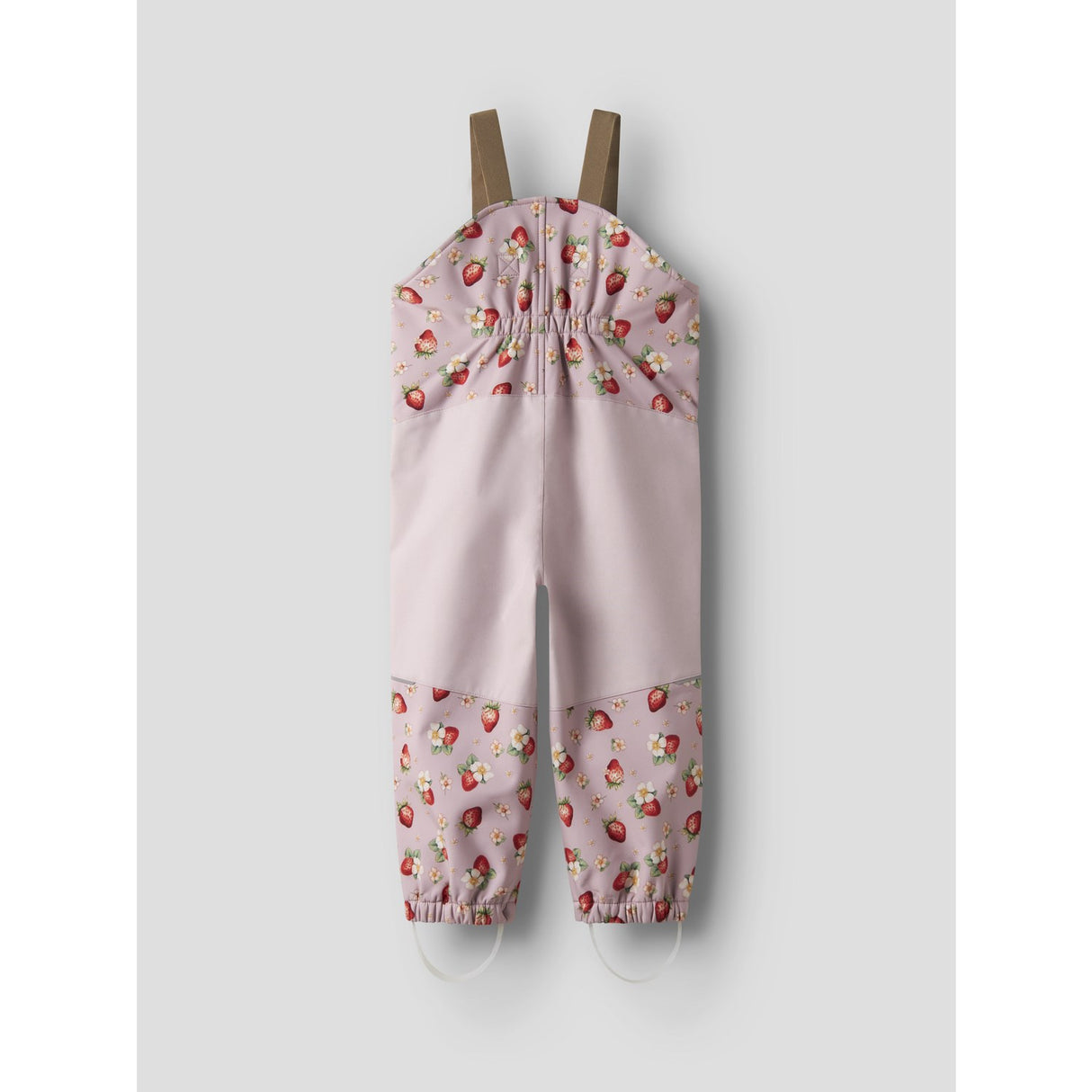 Name It Keepsake Lilac Strawberry Nmfalfa08 Softshell Bib Pants Aop Fo
