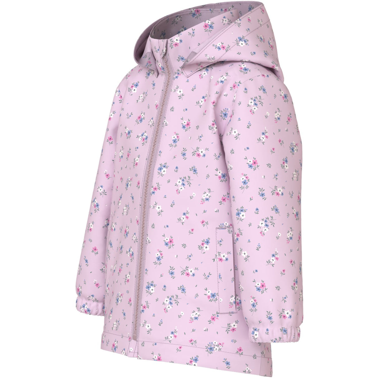 Name It Lilac Snow 4 Floral Patchwork Nmfmaxi Jacket Li Aop Noos