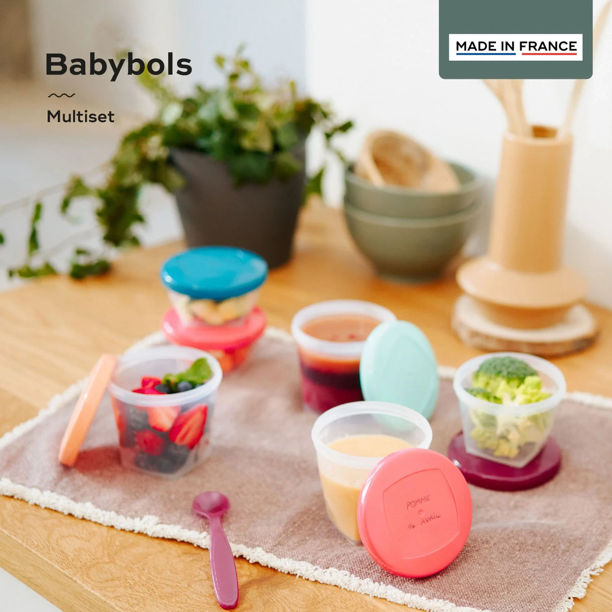 Babymoov Multi Food Containers Multi Set + Spoons