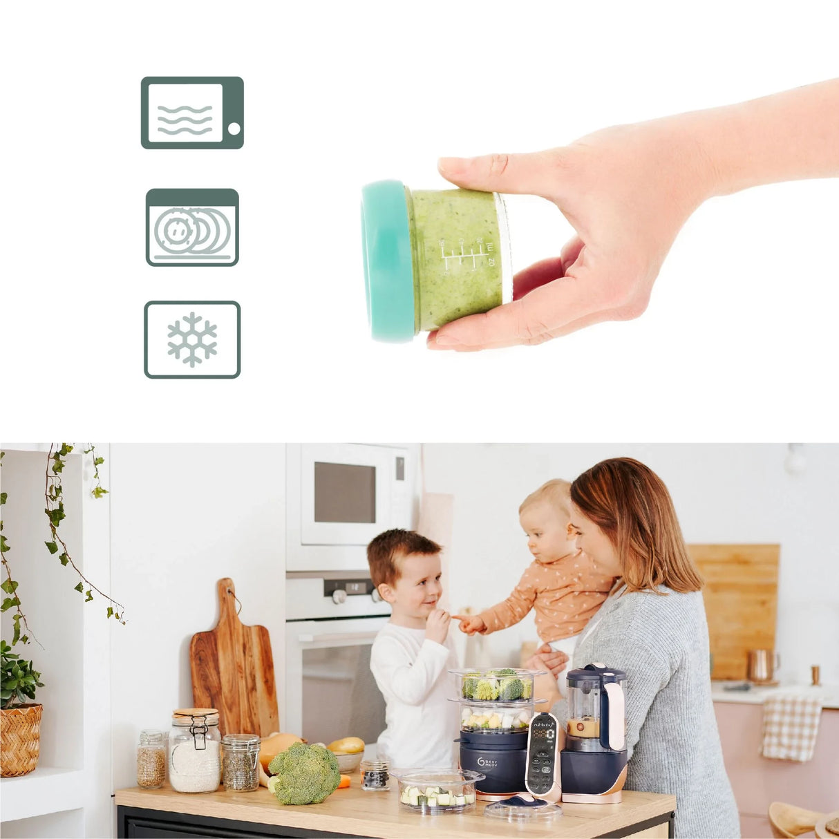 Babymoov Multi Glas Containers 240 Ml 4-Pack