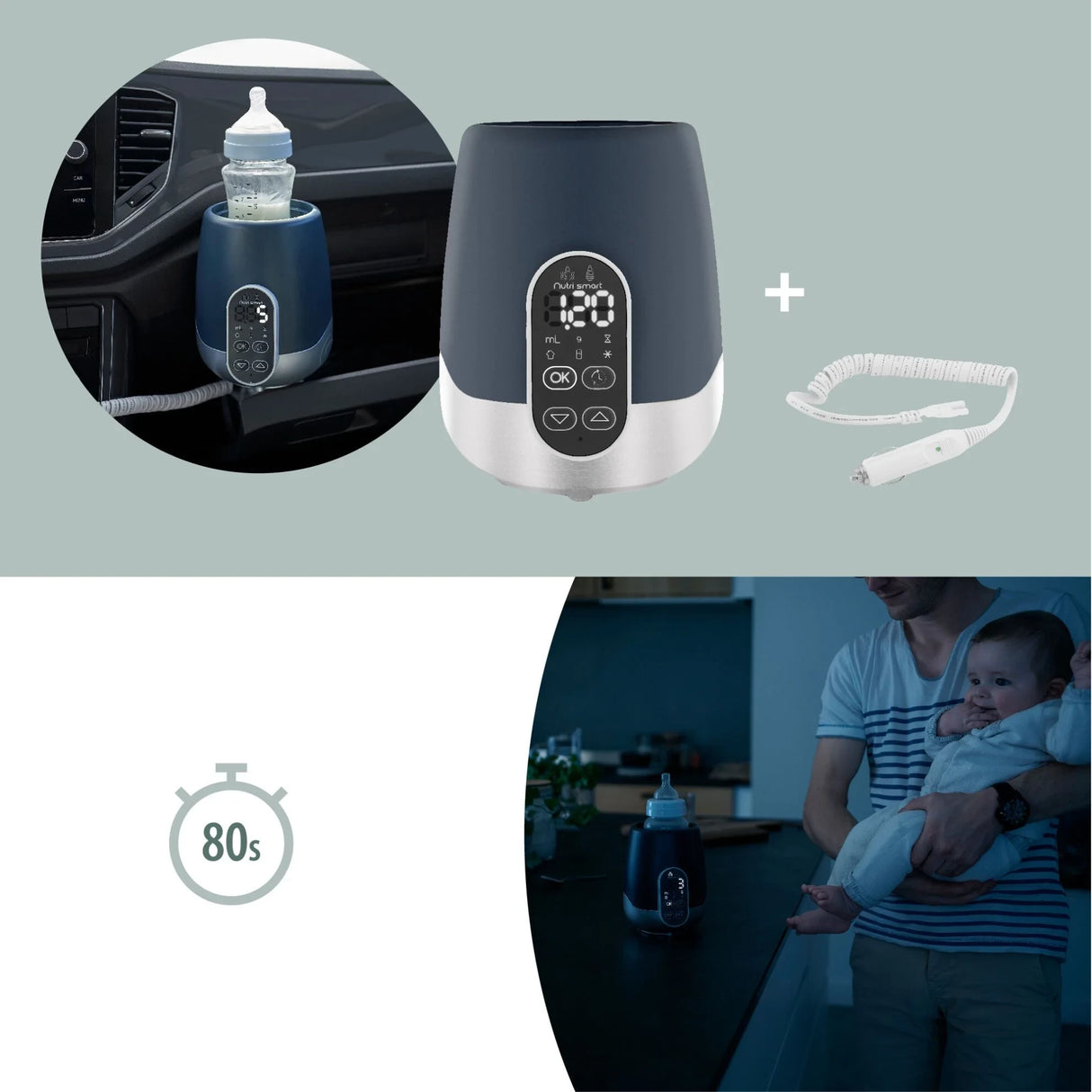 Babymoov Blue Nutrismart Bottle Warmer