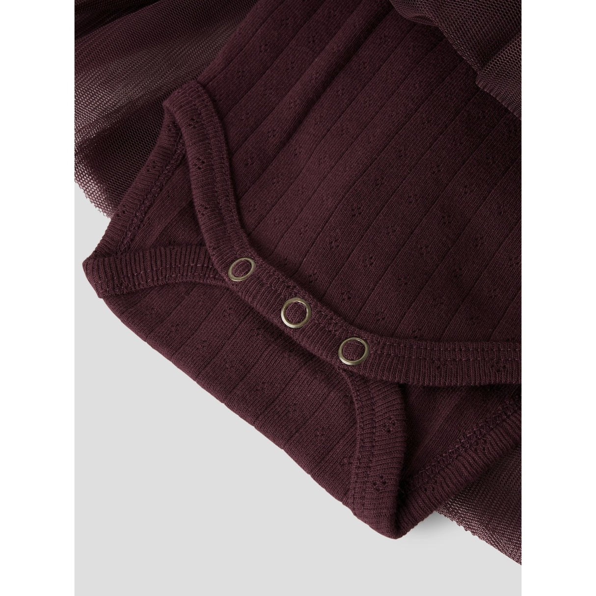 Lil'Atelier Catawba Grape Nbfsolange Ls Tulle Body Dress Lil