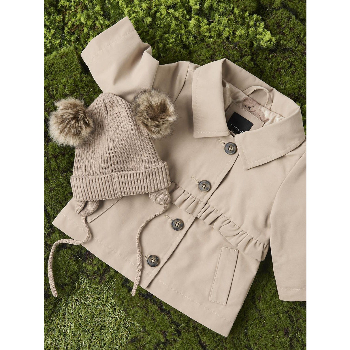 Name It Savannah Tan Nbfmadelin Trench Coat