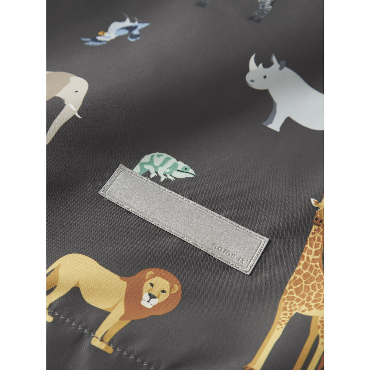 Name It Blackened Pearl 5 Safari Nmmmax Jacket Li Aop Noos