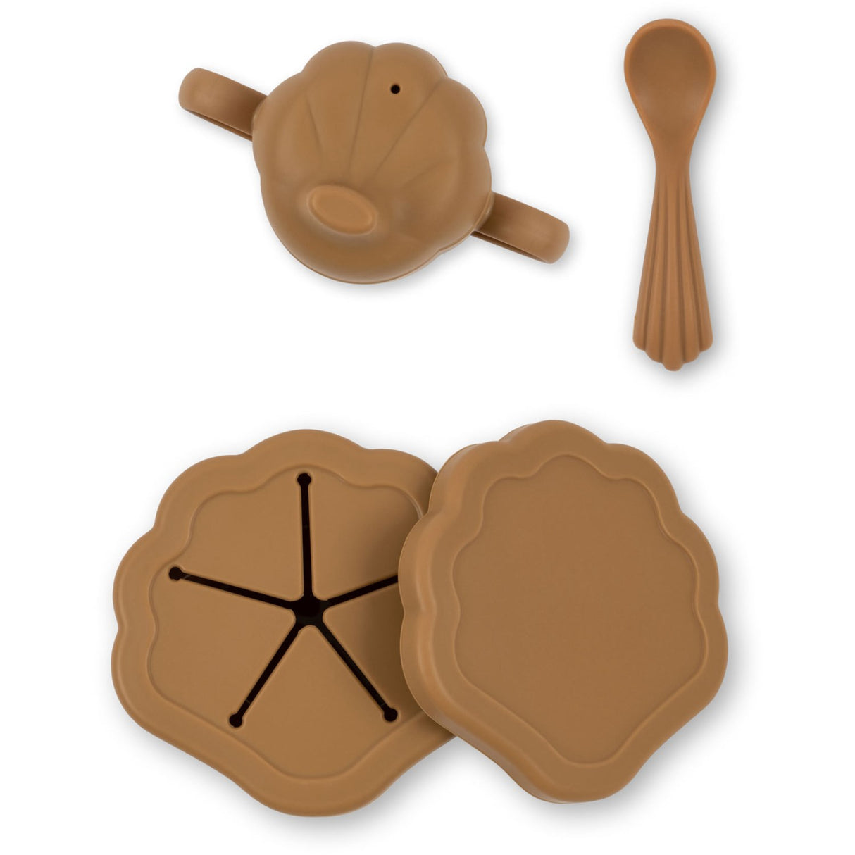 Konges Sløjd Terra Cotta Silicone Clam Set