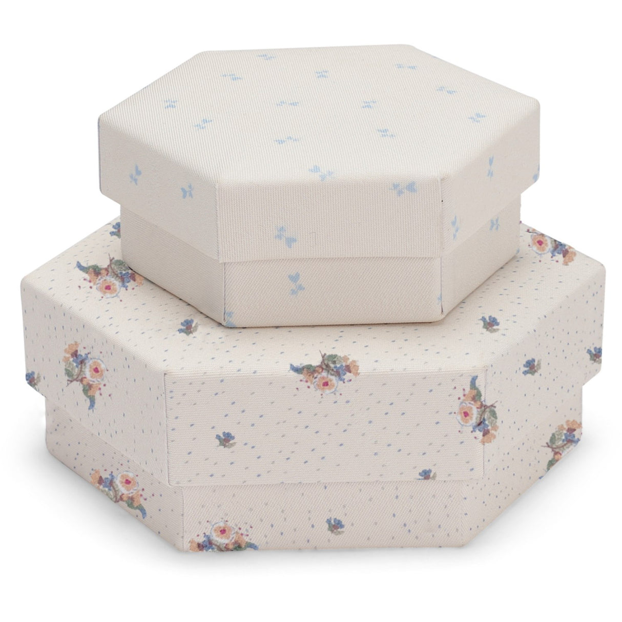 Konges Sløjd Flower Bouquet /Petit Bisou Blue Padded Box Set