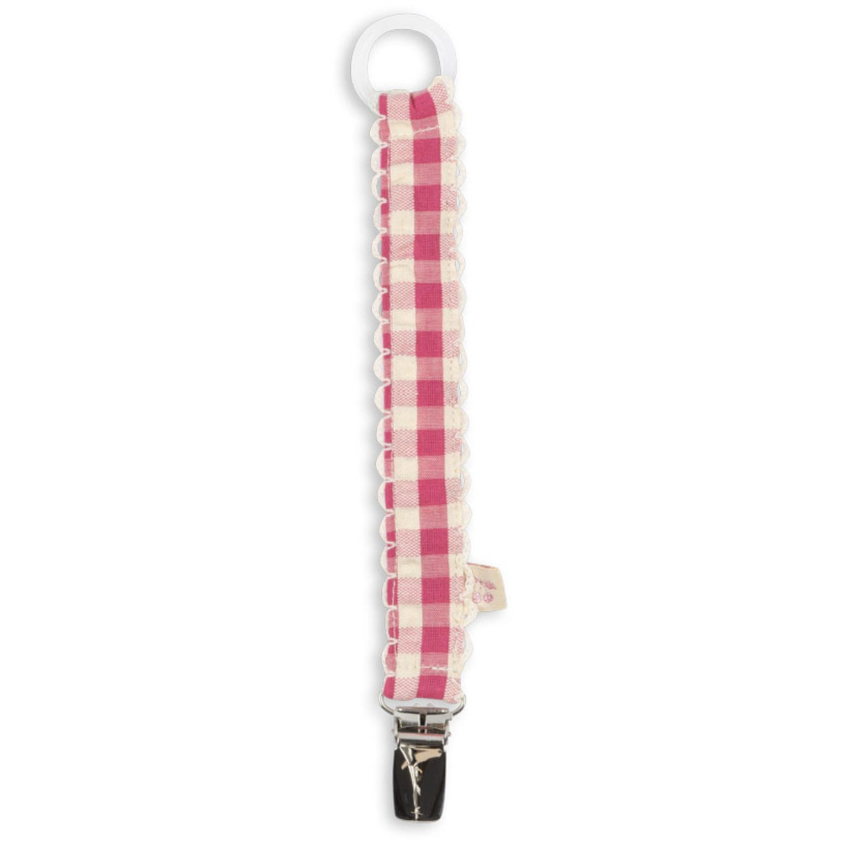 Konges Sløjd Bubblegum Check 2 Pack Pacifier Strap