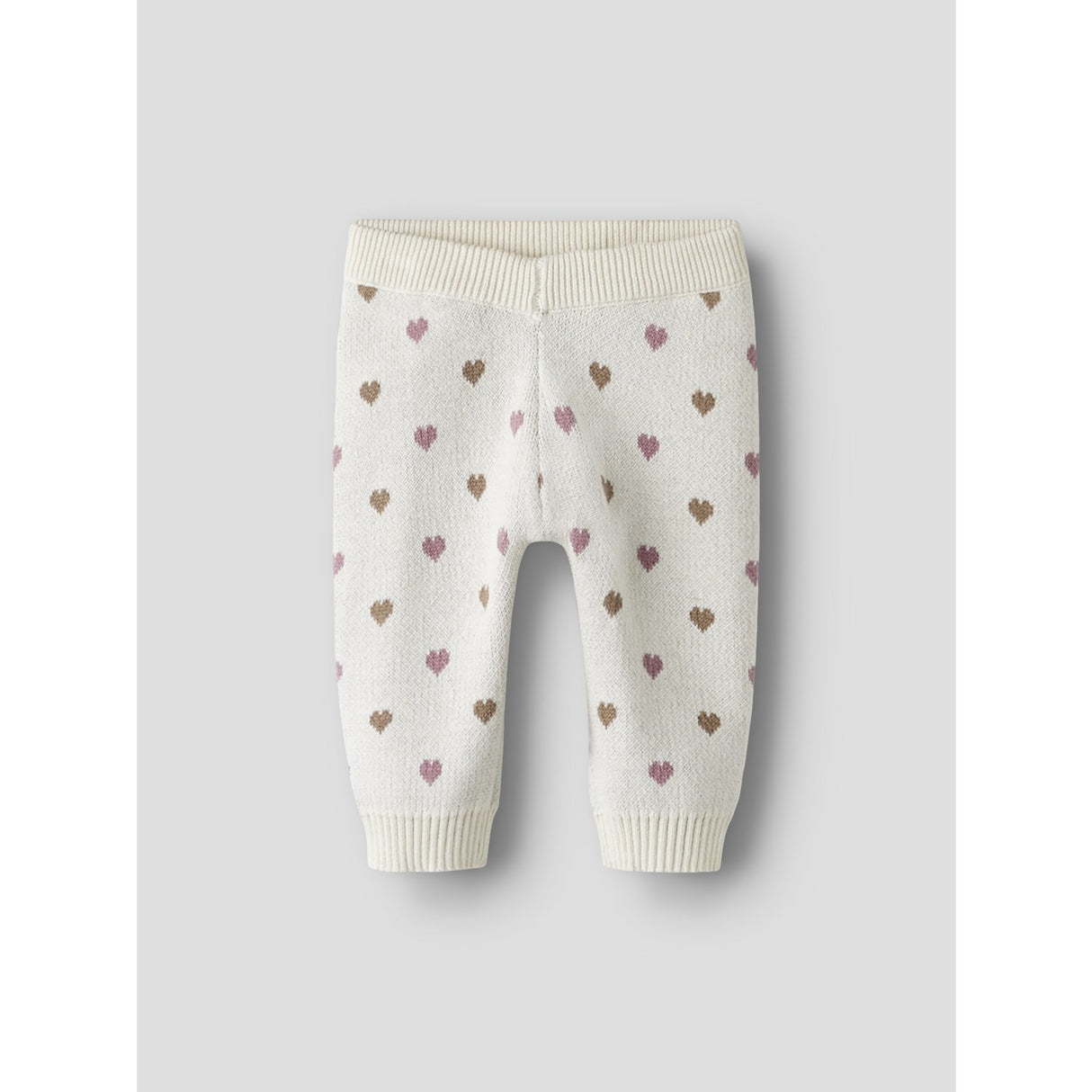 Lil'Atelier Turtledove Sepia Tint Nbfsaran Knit Pants Heart Lil