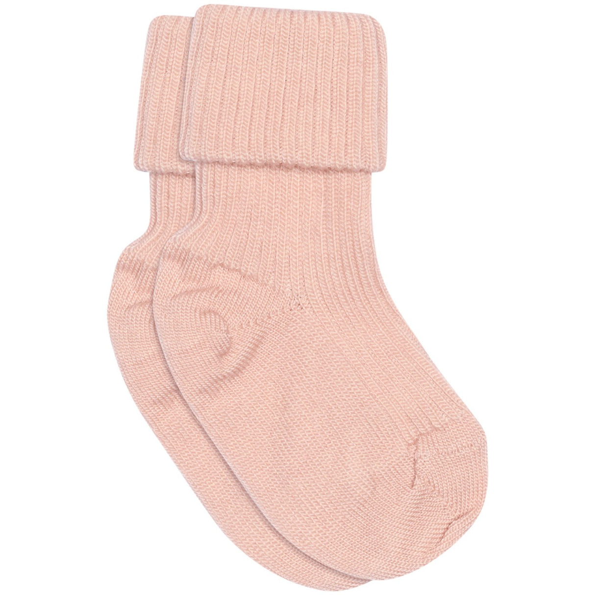 Mp Danmark Rose Dust Wool Rib Baby Socks 3-Pack