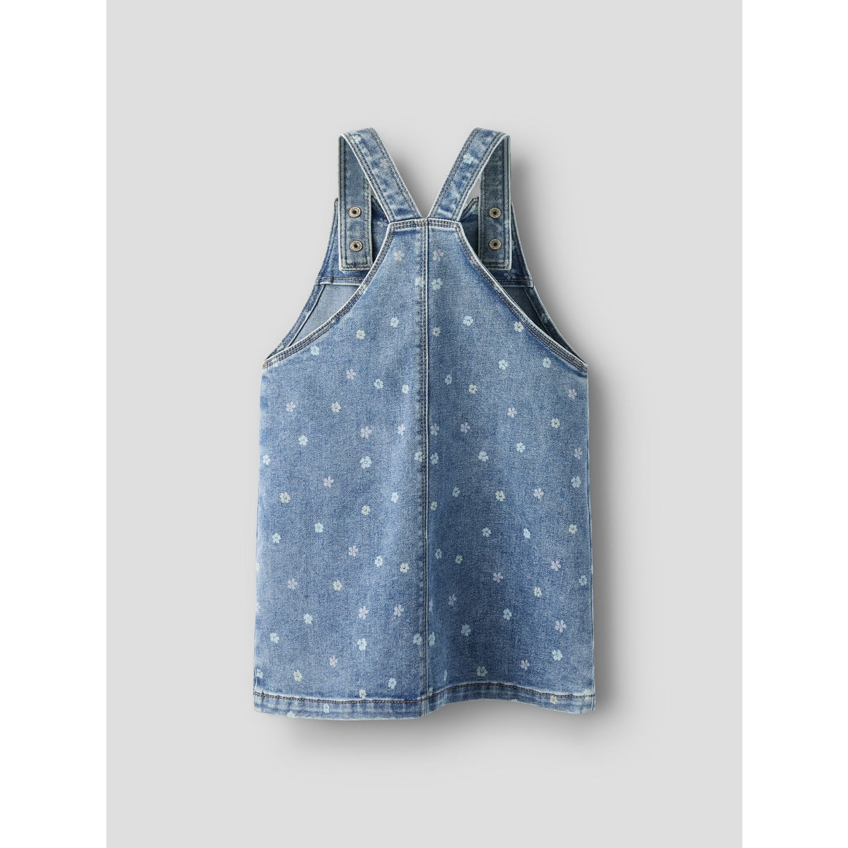 Name It Medium Blue Denim Flower Nmfrosa Short Dnm Bibskirt 3555-On Noos