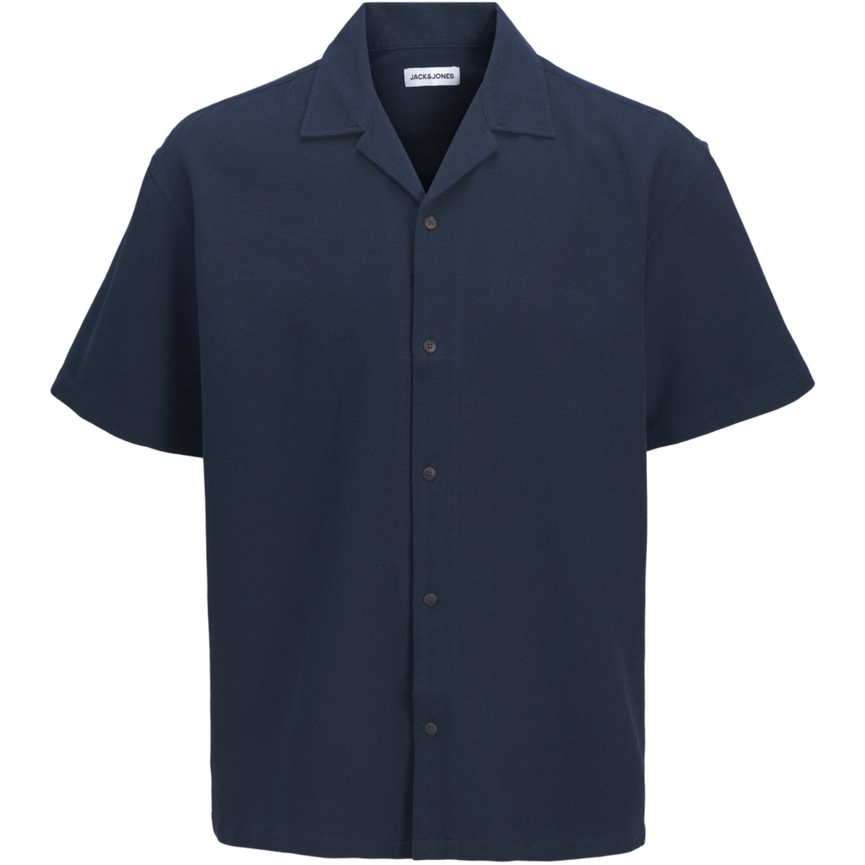 Jack & Jones Junior Navy Blazer Jjglobal Waffle Resort Shirt Ss Jnr