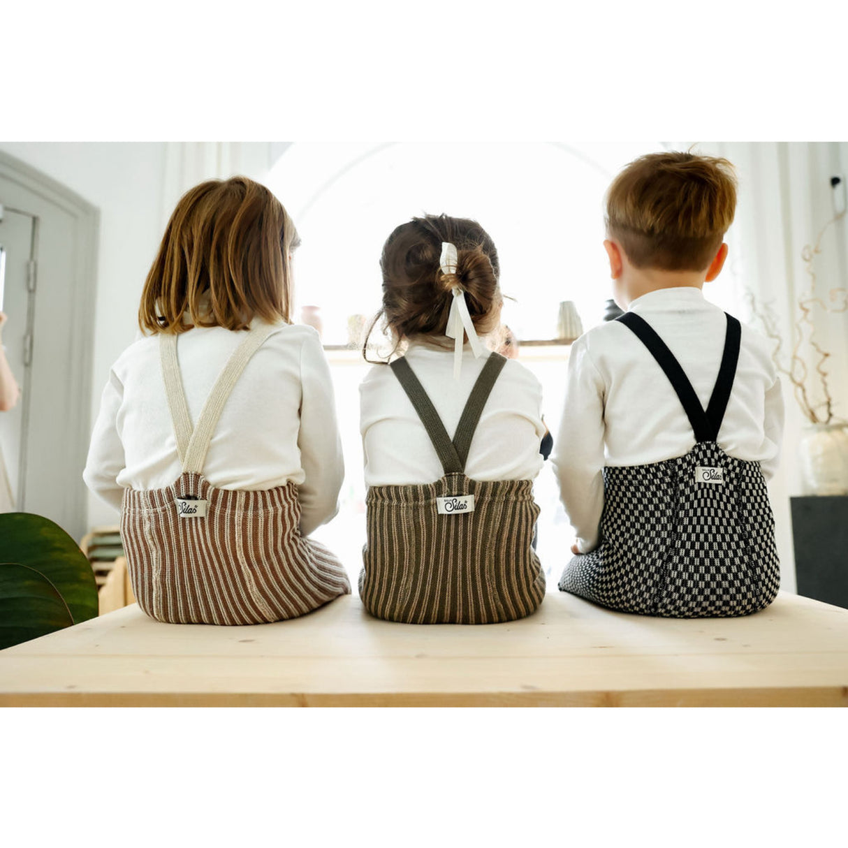 Silly Silas Black X White Checked Special Footless Tights