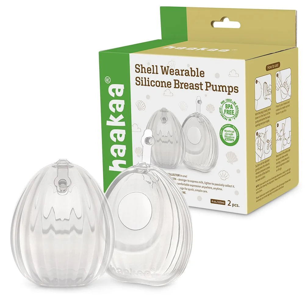 Haakaa Clear Shell Wearable Brest Pump 2-Pack 120ml