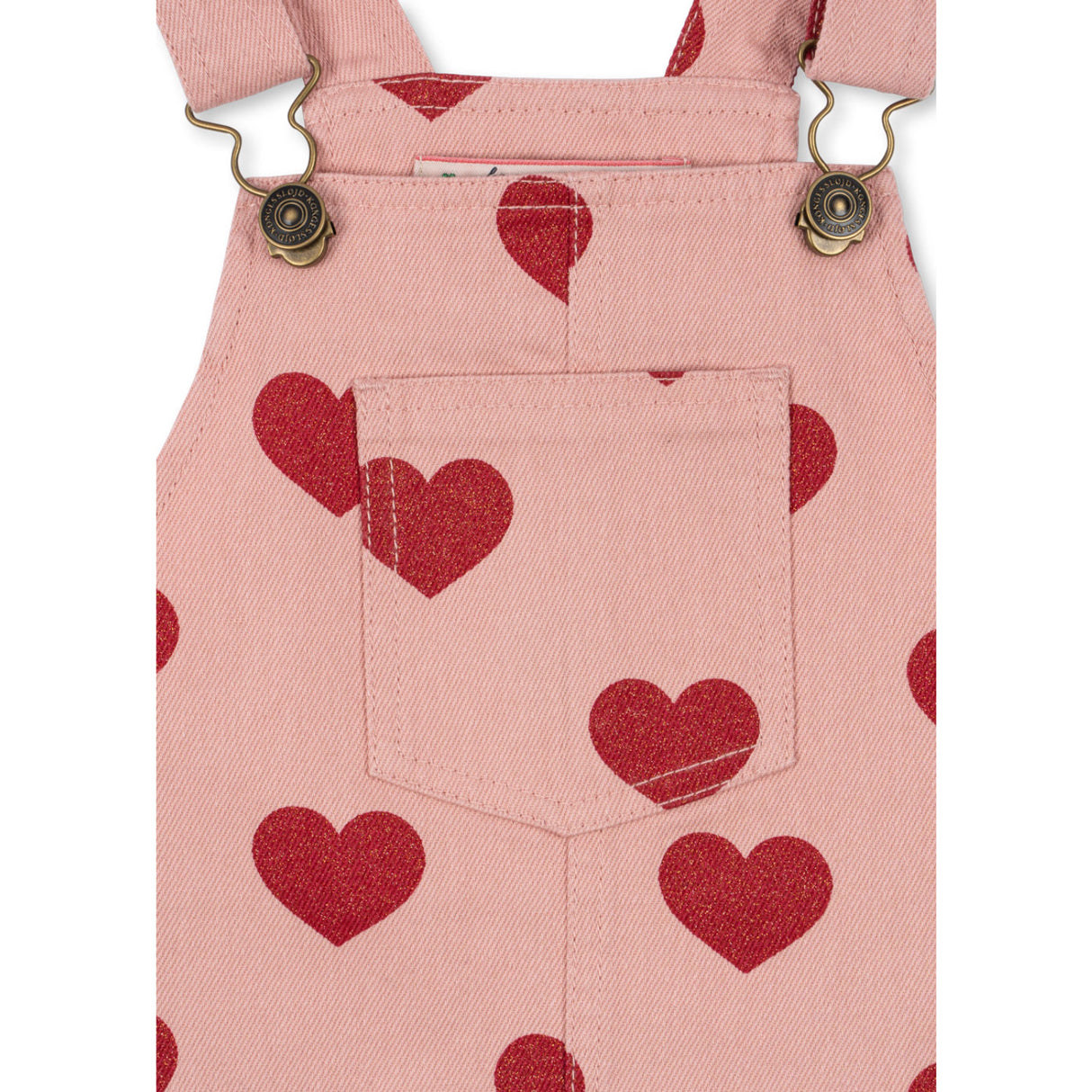 Konges Sløjd Amour Glitter Magot Overall Dress Denim Gots