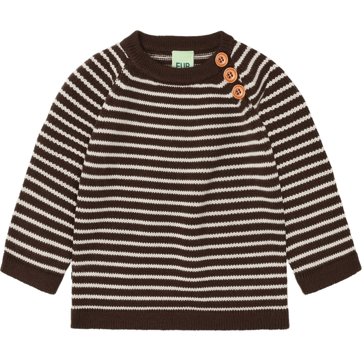 FUB Mocca/Ecru Baby Sweater