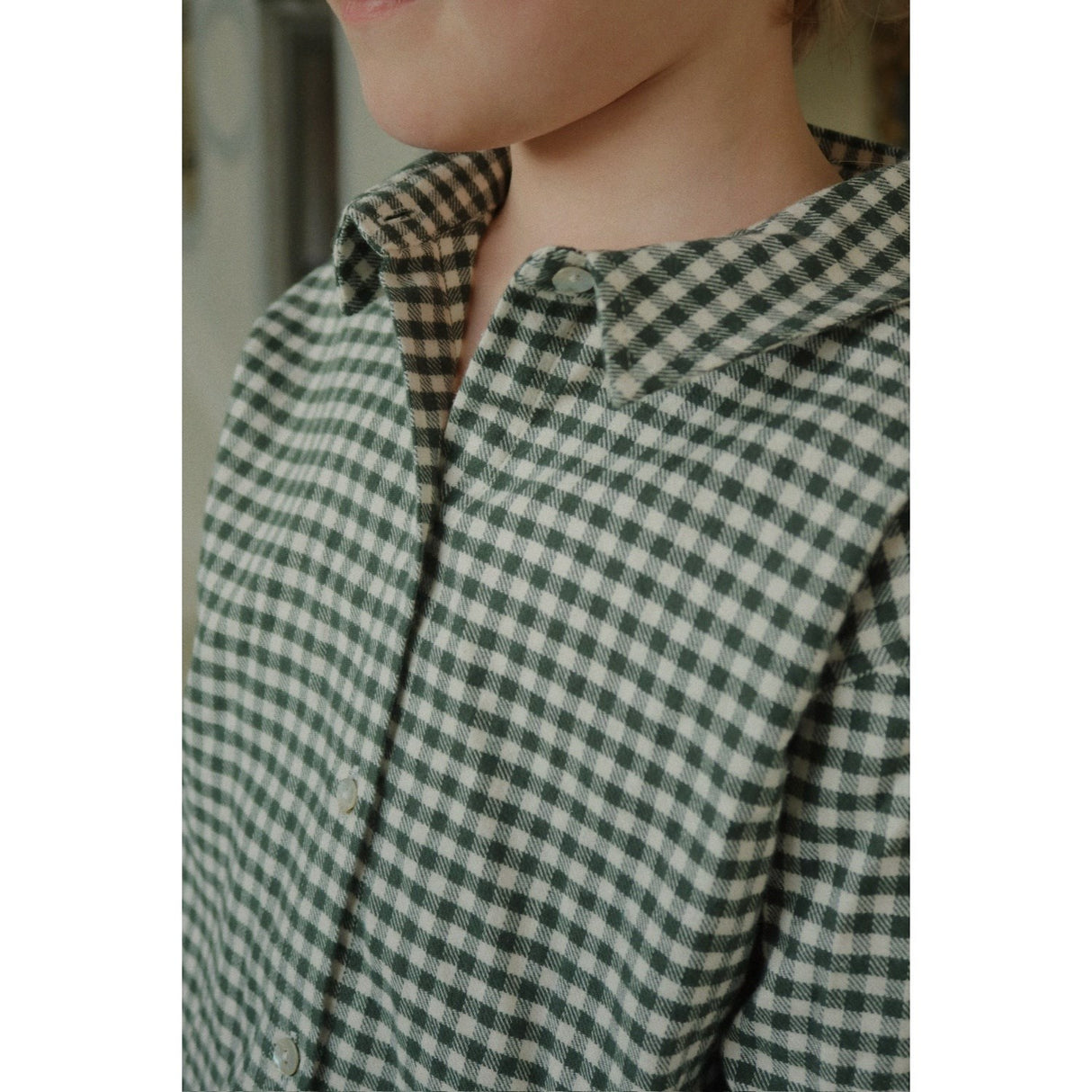 Konges Sløjd Green Check Foret Ls Shirt Gots