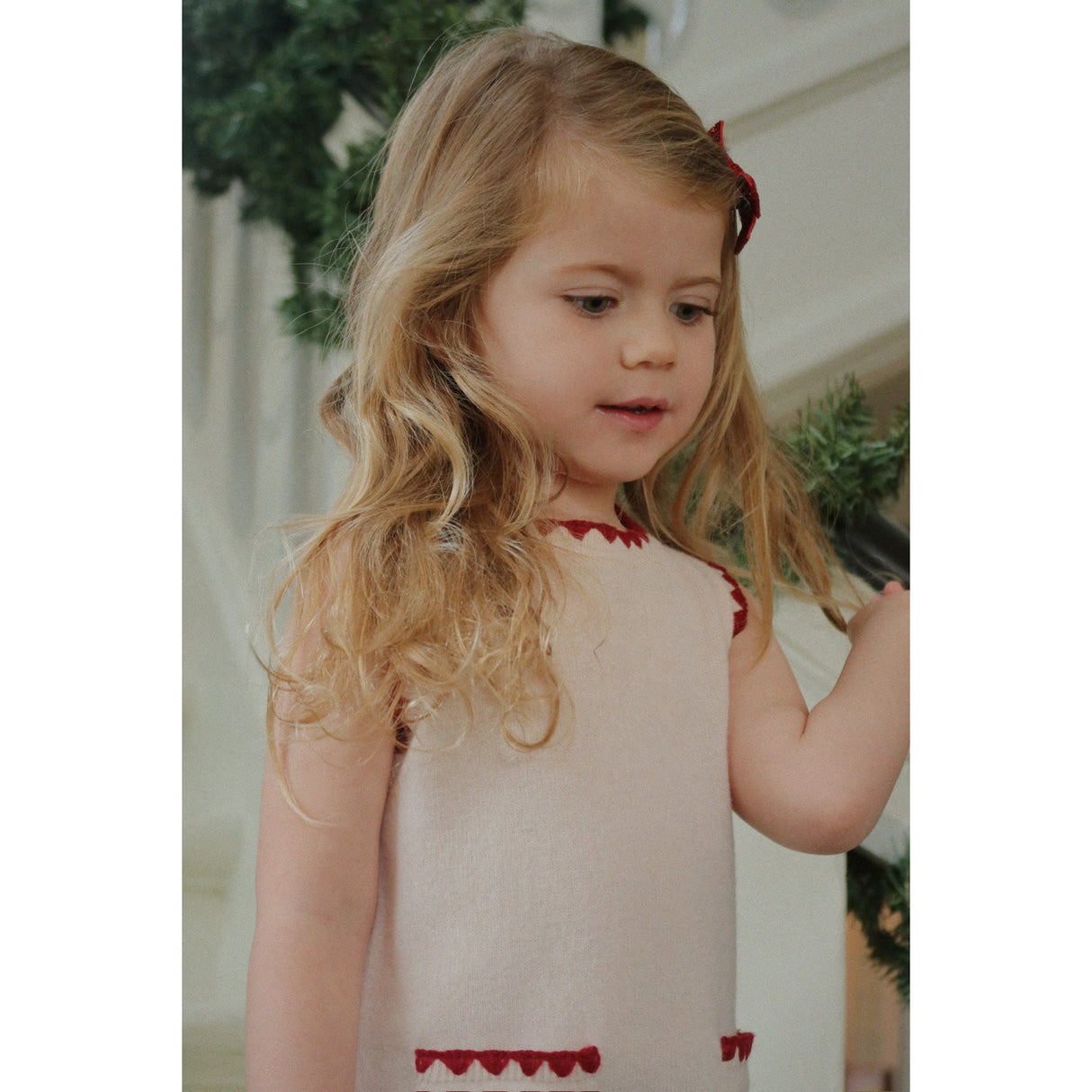 Konges Sløjd Red/Green 6 Pack Micki Bow Hair Clips