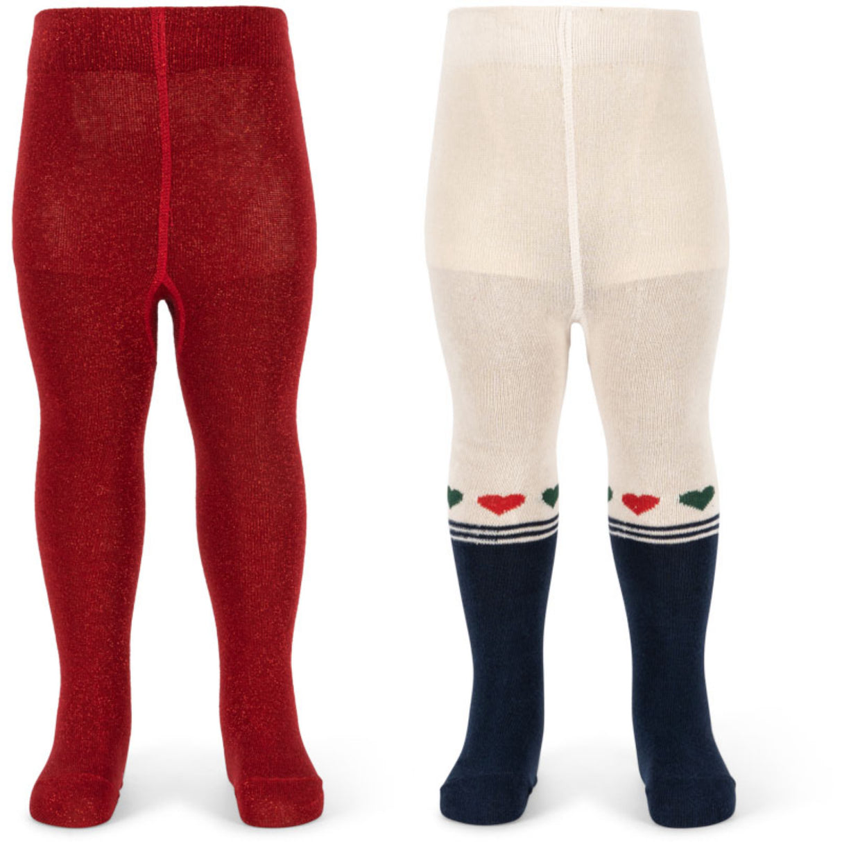 Konges Sløjd Heart Mix 2 Pack Lurex Tights