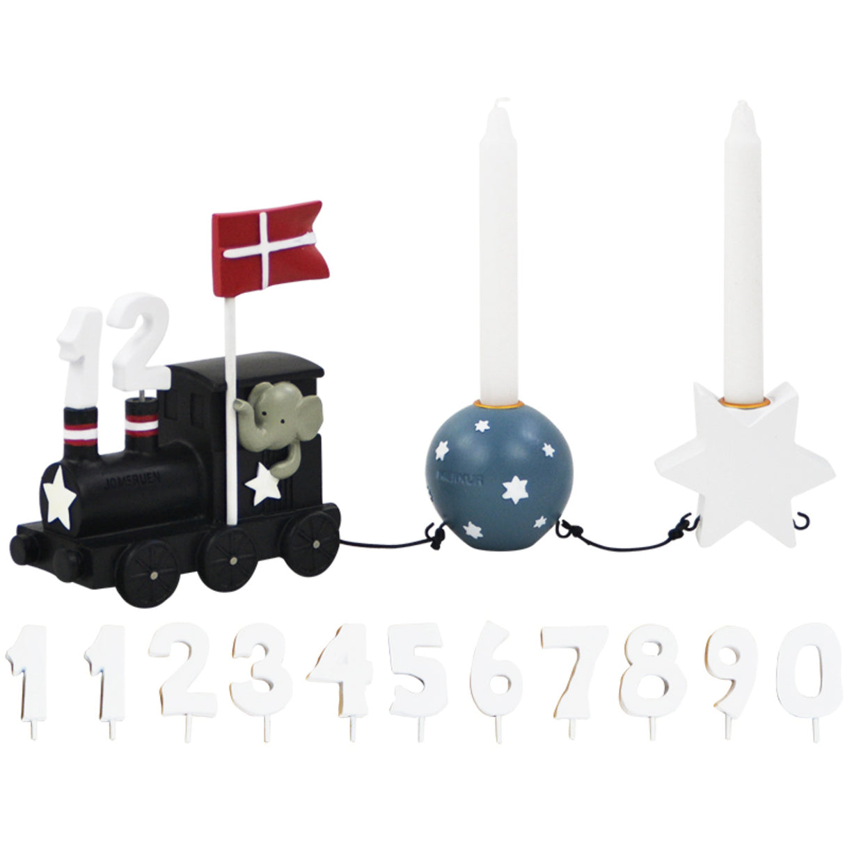 Kids by Friis Jomfruen Birthday Train M. Planet Og Stjerne