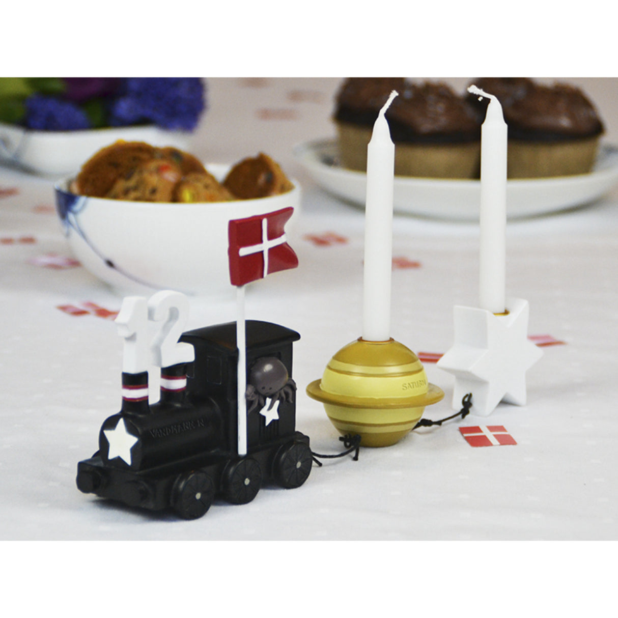 Kids by Friis Vandmanden Birthday Train M. Planet Og Stjerne