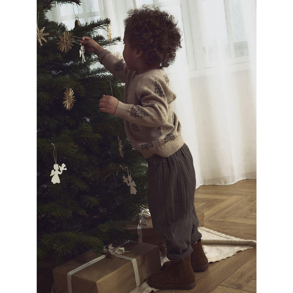 Lil'Atelier Oxford Tan Nmngalto Bob Ls Knit Lil