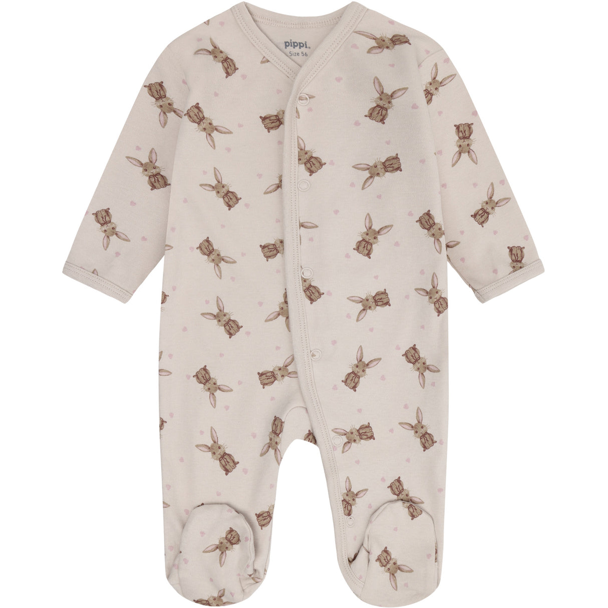 Pippi Violet Ice Nightsuit W/F -Buttons 2-Pack