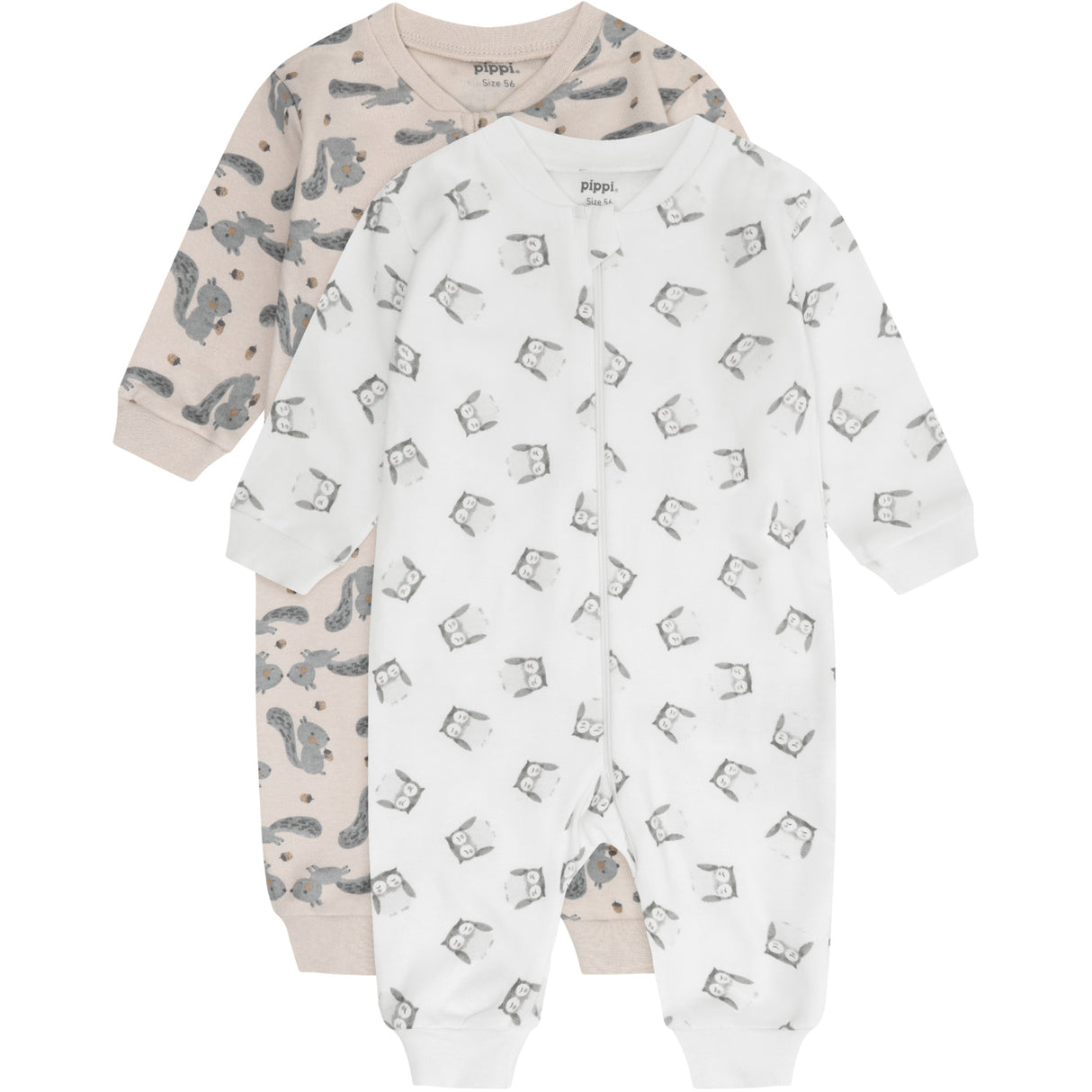 Pippi Rainy Day Nightsuit -Zipper (2-Pack)