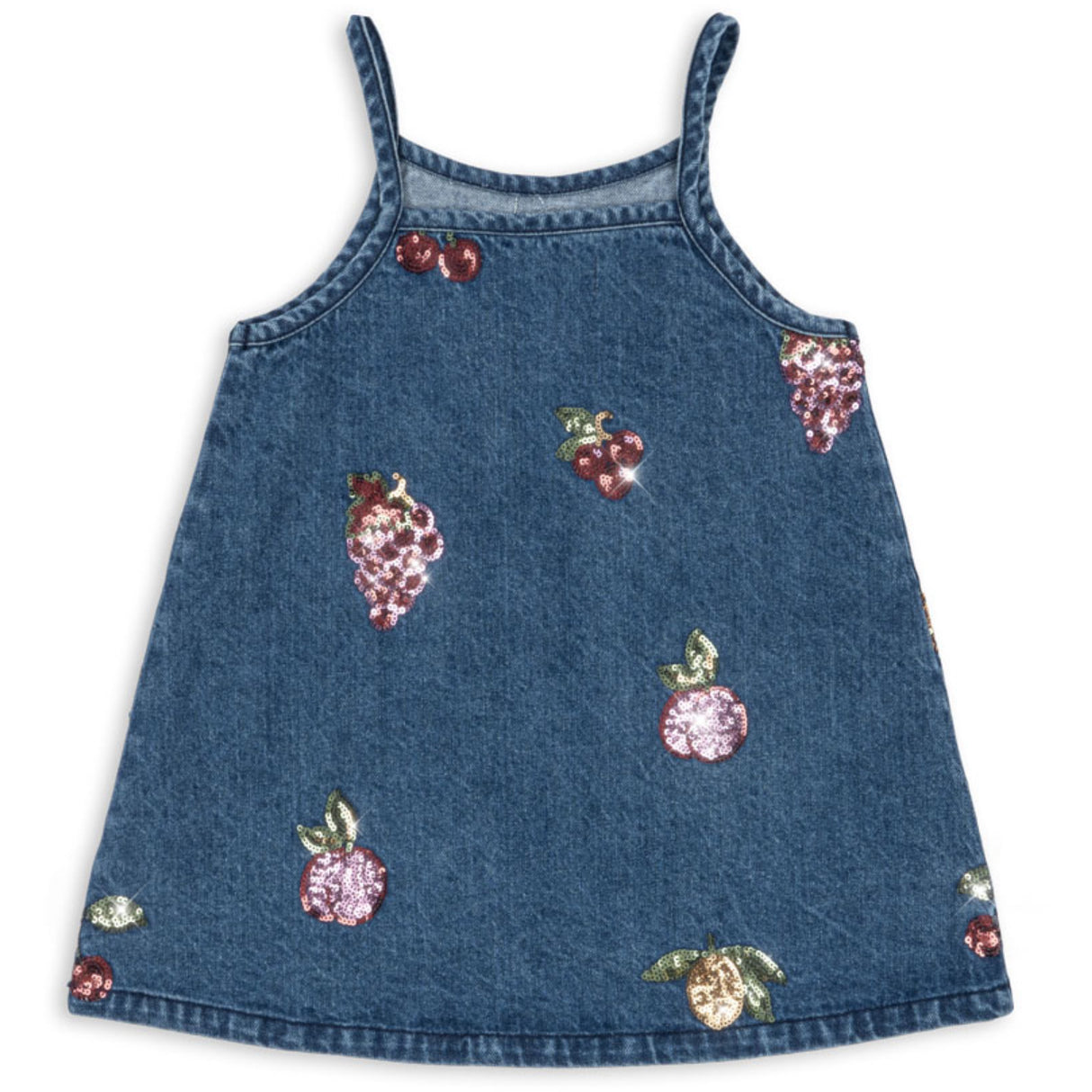 Konges Sløjd Vitamins Magot Sequin Strap Dress Denim Gots
