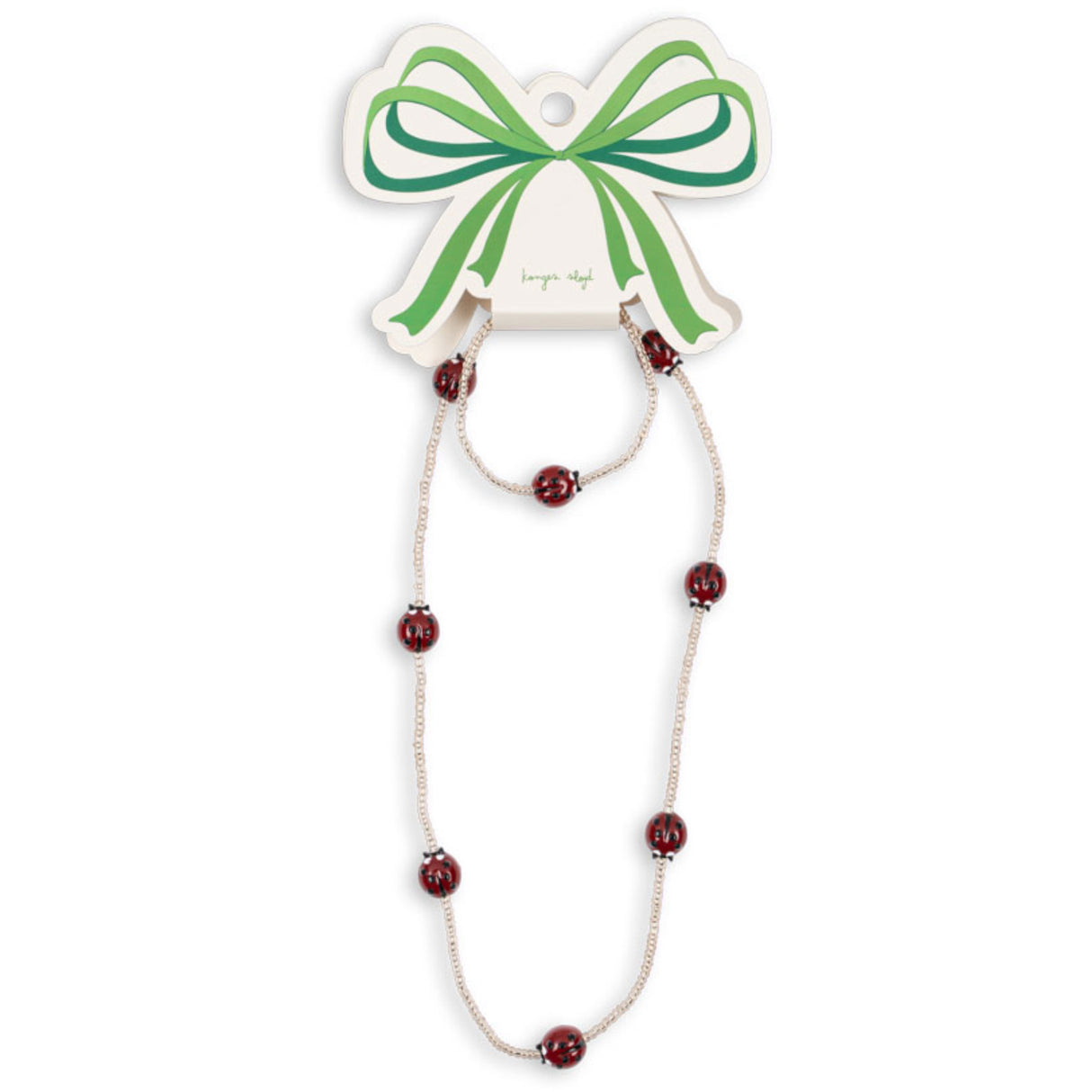 Konges Sløjd Ladybug Ladybug Necklace & Bracelet Set