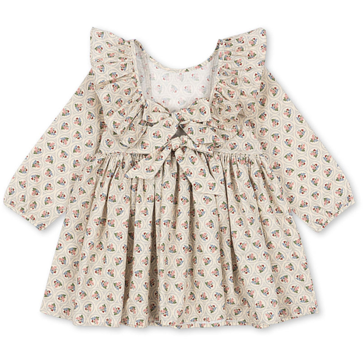 Konges Sløjd Verona Blues Cianna Ls Bow Dress Gots