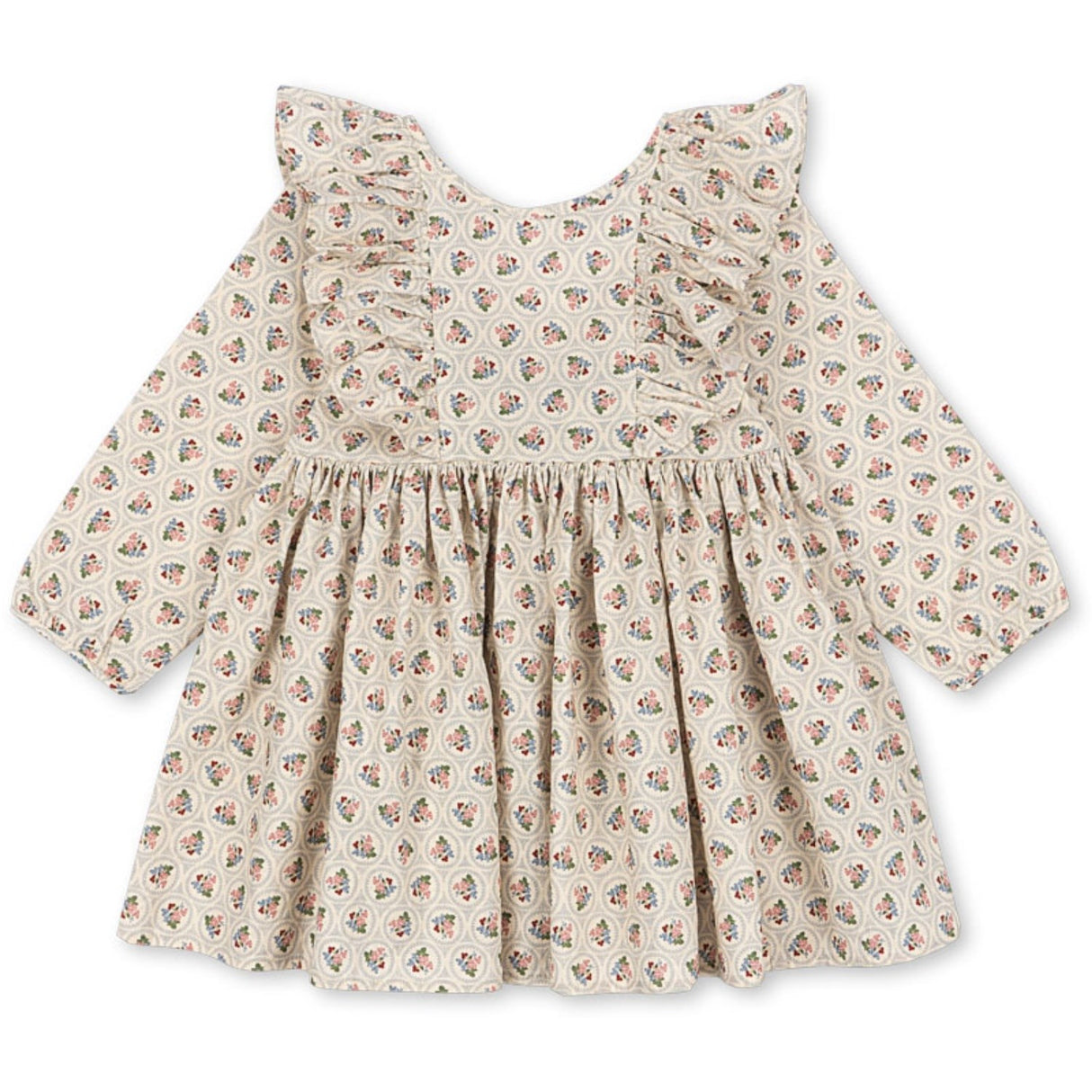 Konges Sløjd Verona Blues Cianna Ls Bow Dress Gots