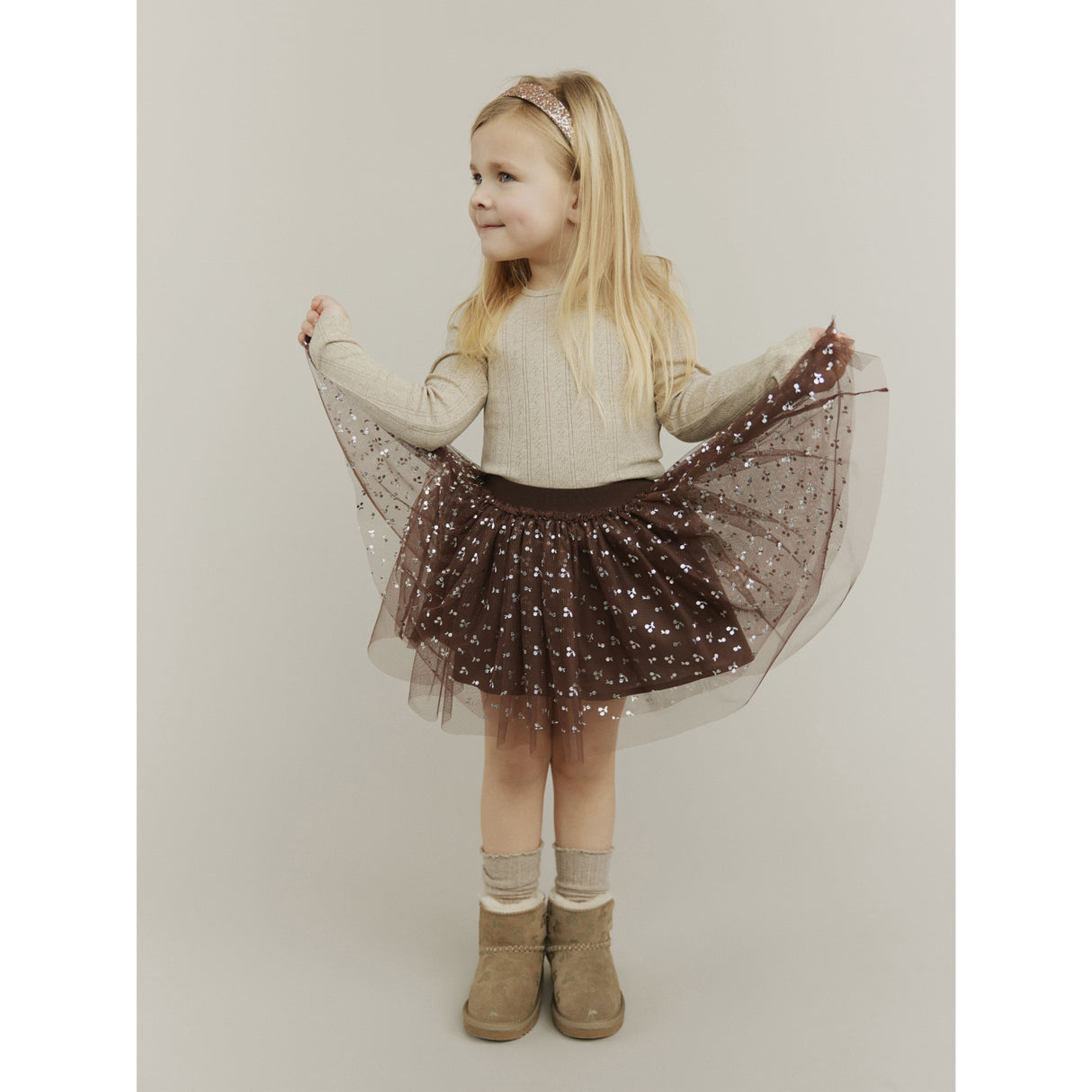 Sofie Schnoor Brown SiggySK Mesh Skirt