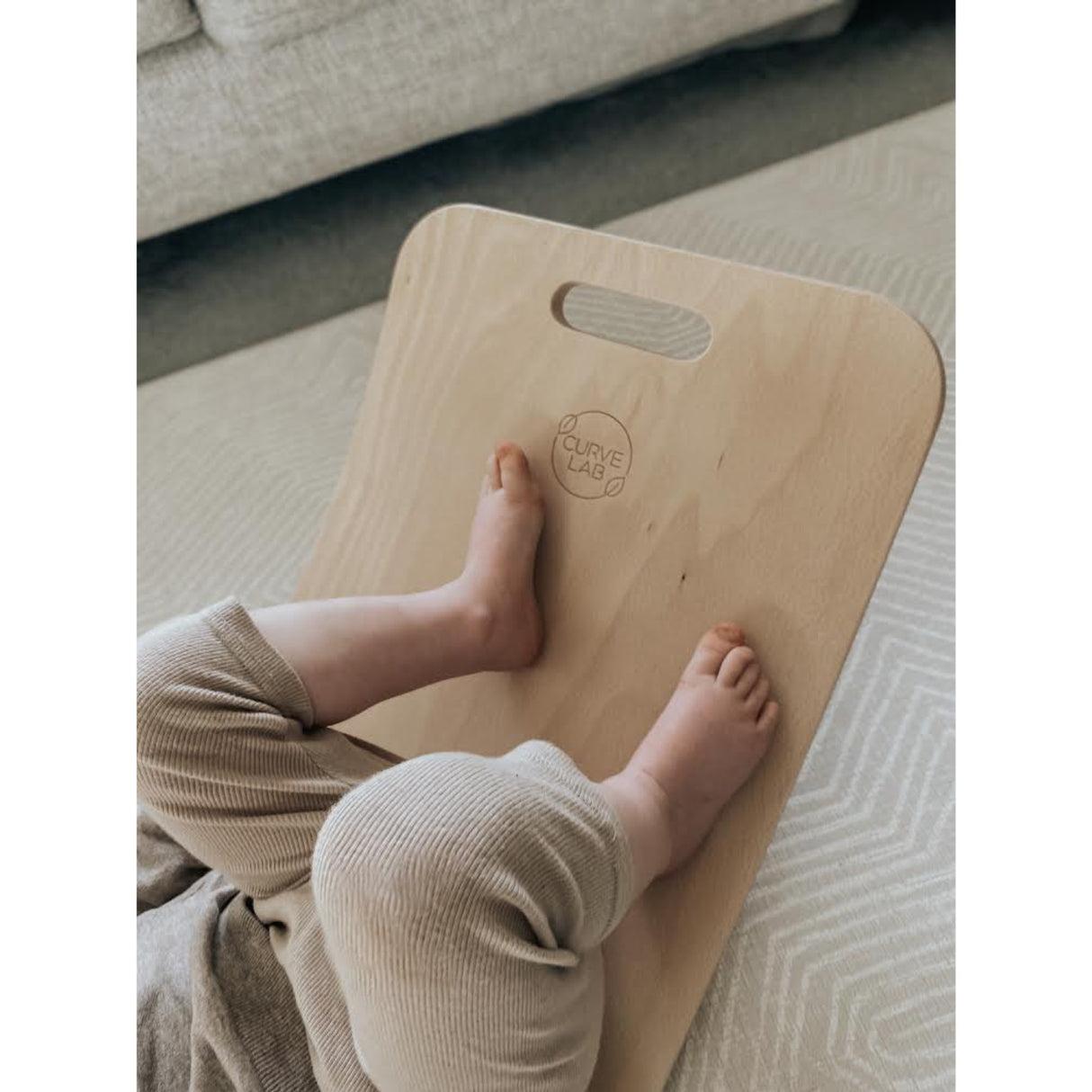 Curve Lab Light Grey Perfect Arc Balance Board Felt