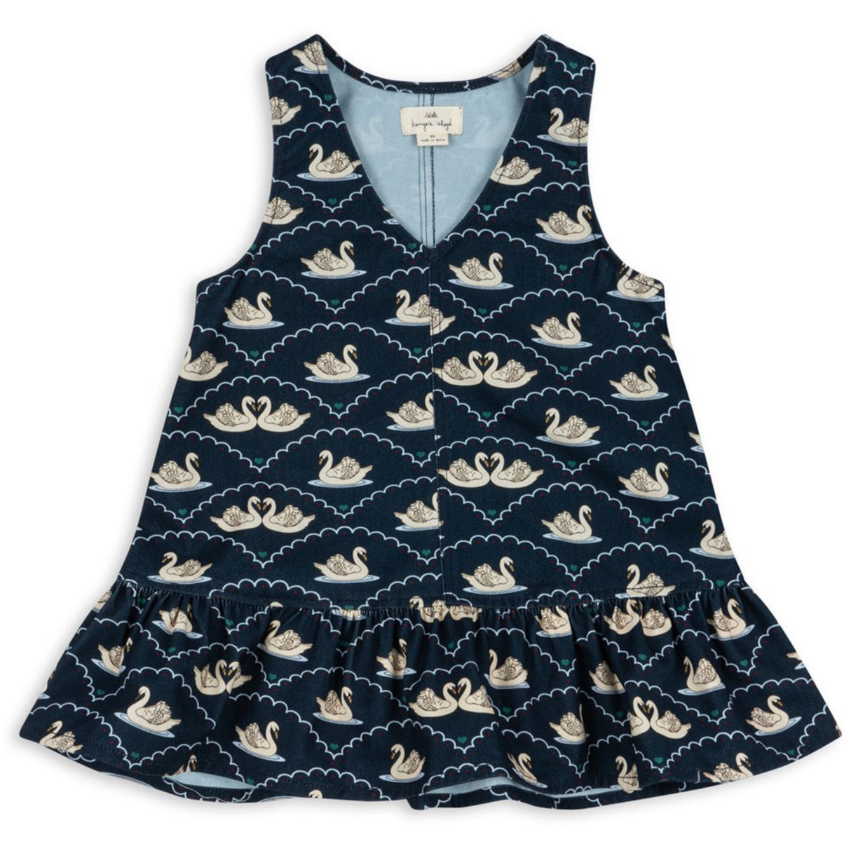 Konges Sløjd x Luksusbaby Swan Fen Dress Gots