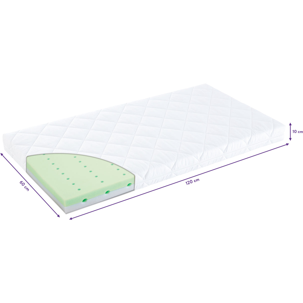 Träumeland White Mattress Air Flow Basic