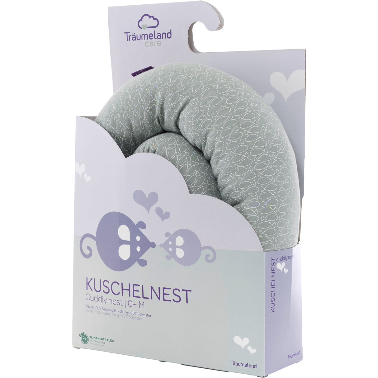 Träumeland Mint Cuddly Nest Fish Mint