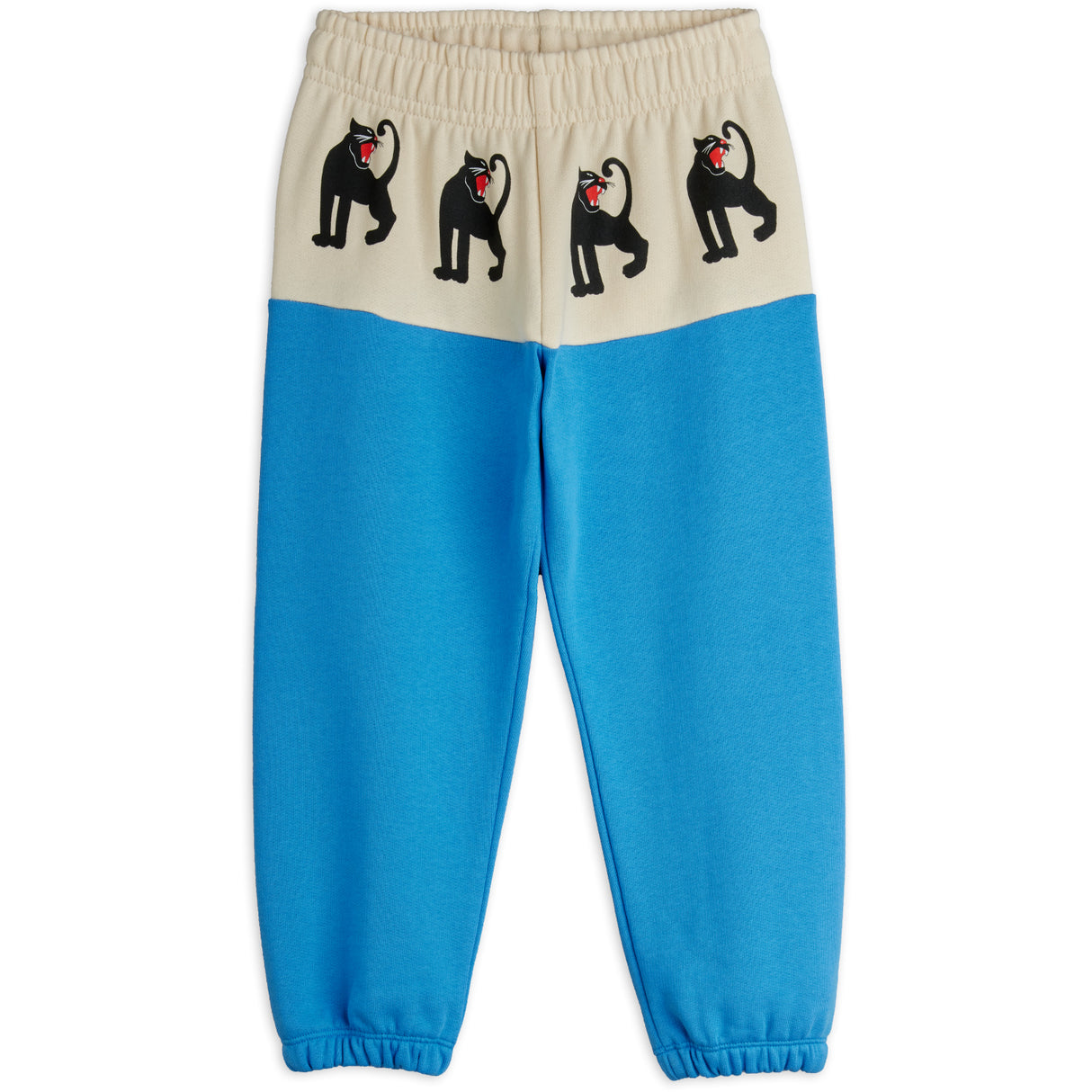 Mini Rodini Blue Panther Panel Sweatpants