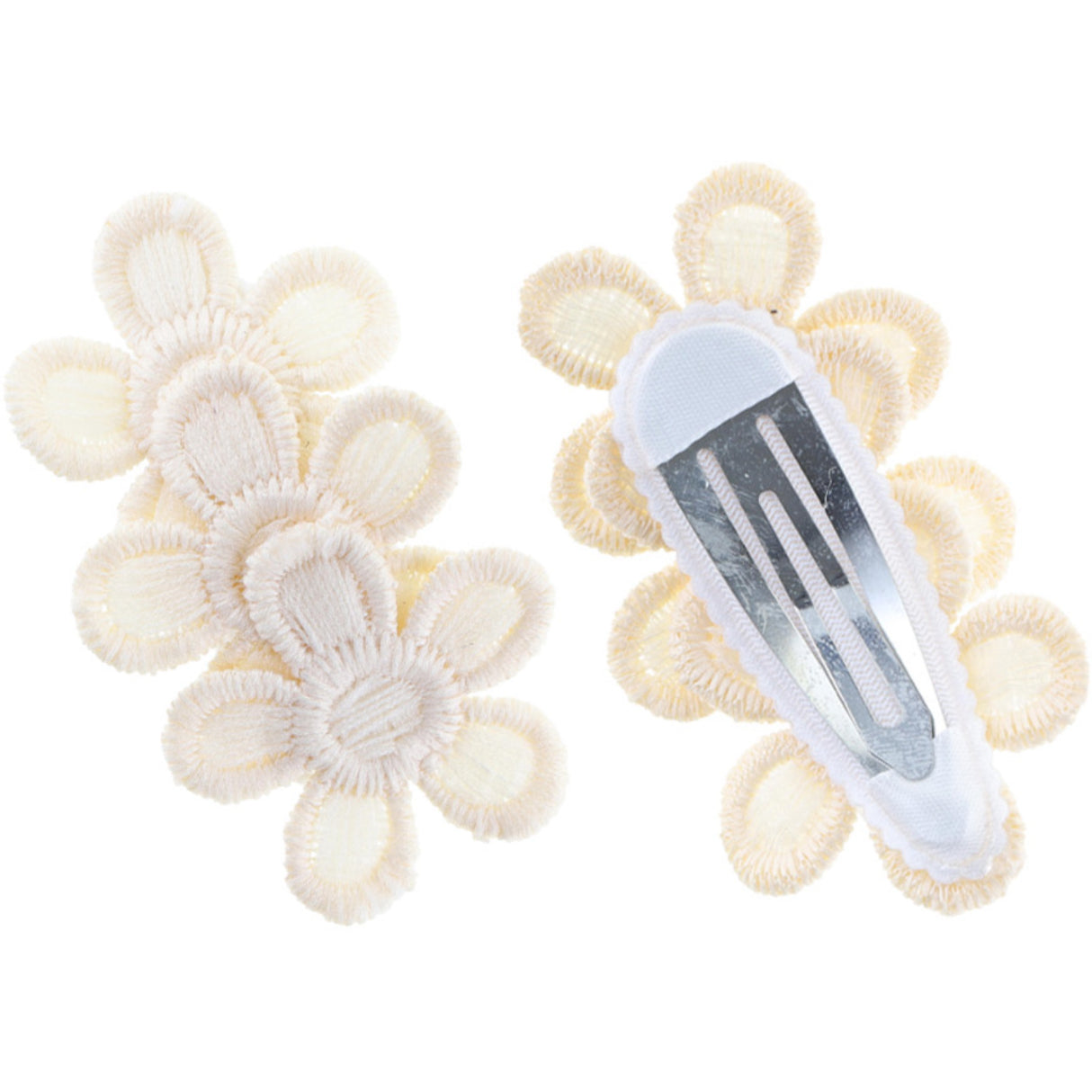 Bow's by Stær Off-White Dahlia Hair Clip (2 Pack)