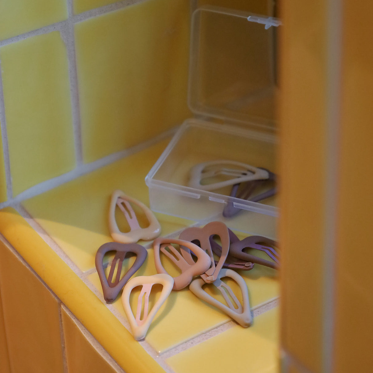 Bow's by Stær Brown Snap Hair Clip - Heart Mix (10 Pack)