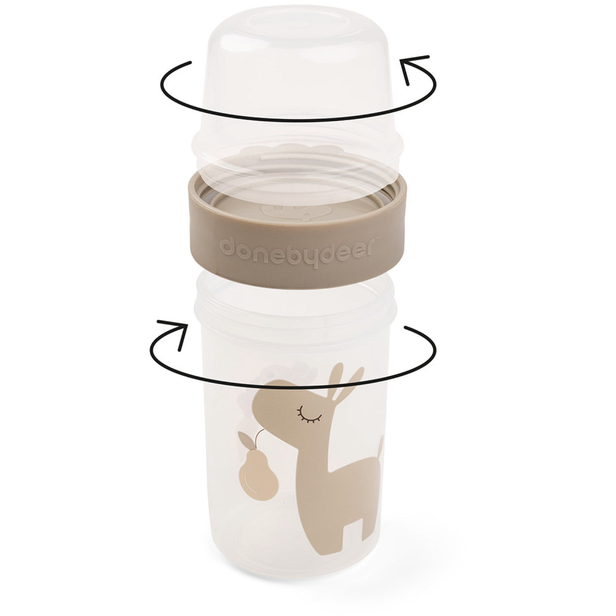 DonebyDeer Sand To Go 2-Way Snack Container L Lalee