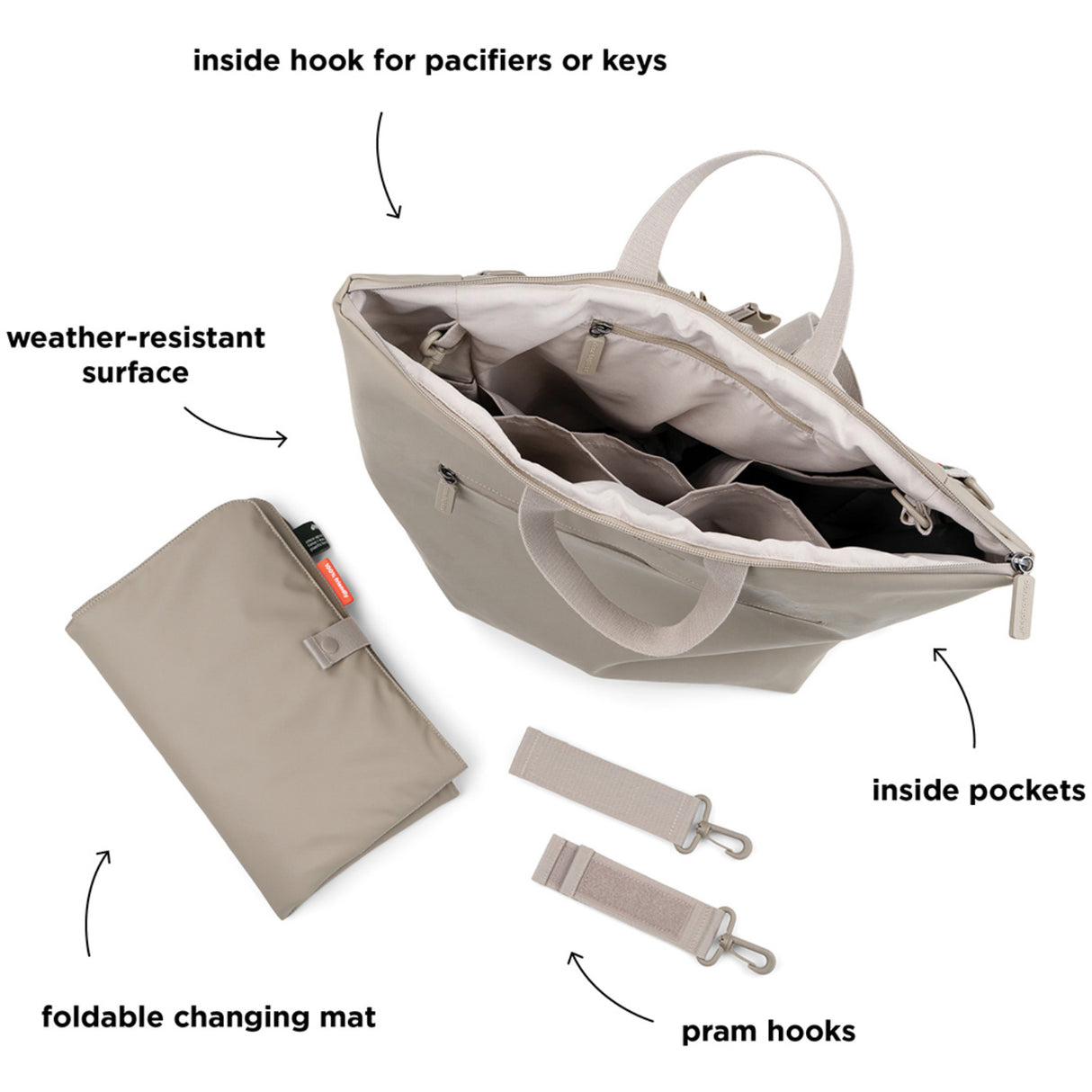 DonebyDeer Sand Changing Backpack