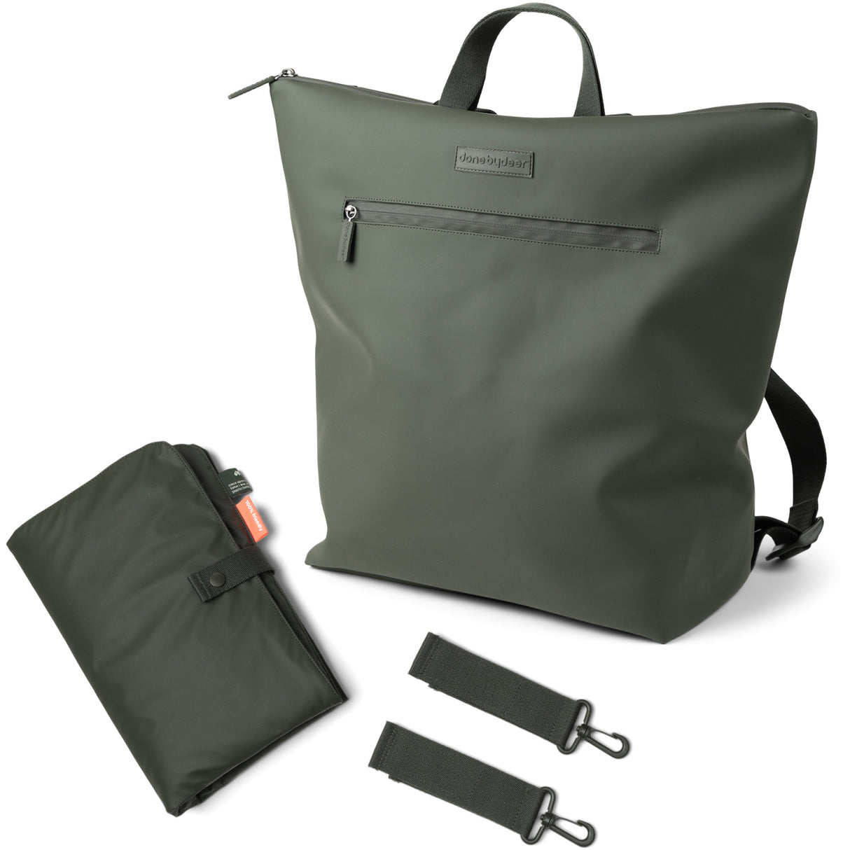 DonebyDeer Green Changing Backpack