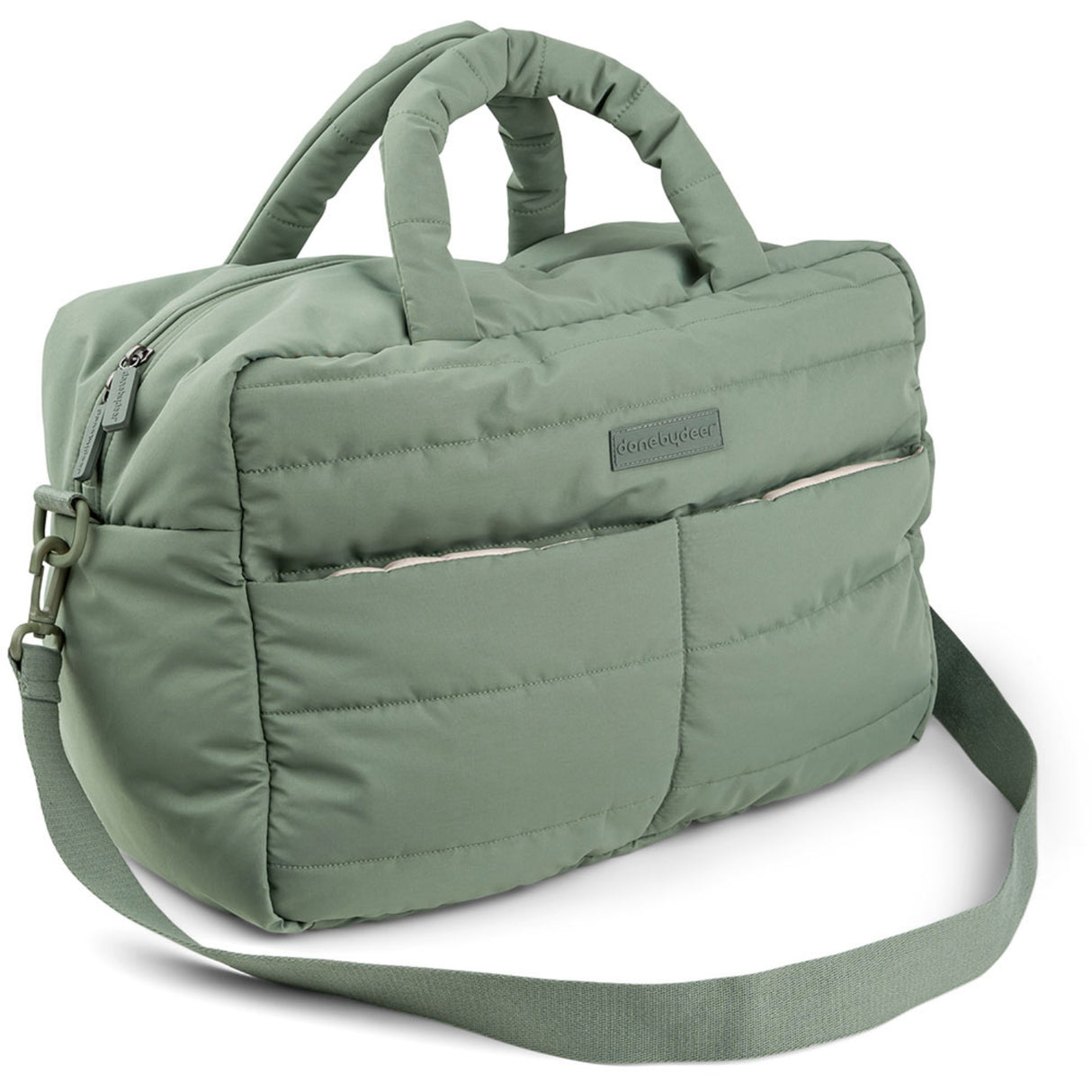 DonebyDeer Green Quilted Changing Bag