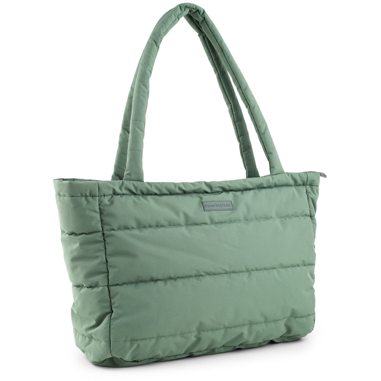 DonebyDeer Green Quilted Changing Tote Bag
