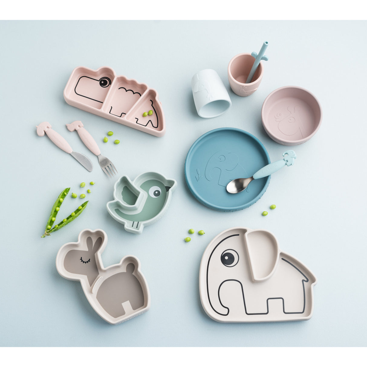 DonebyDeer Powder Stick & Stay Snack Plate Croco