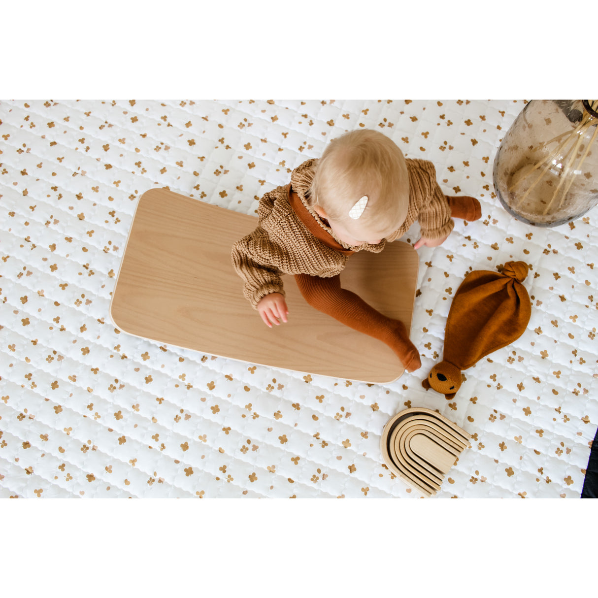 Curve Lab Light Grey Little Arc Small Balance Board Felt