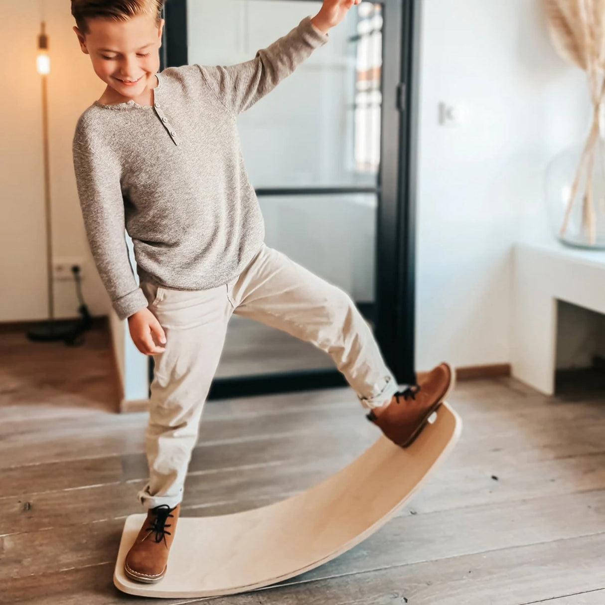 Curve Lab Grey Major Arc Balance Board Felt