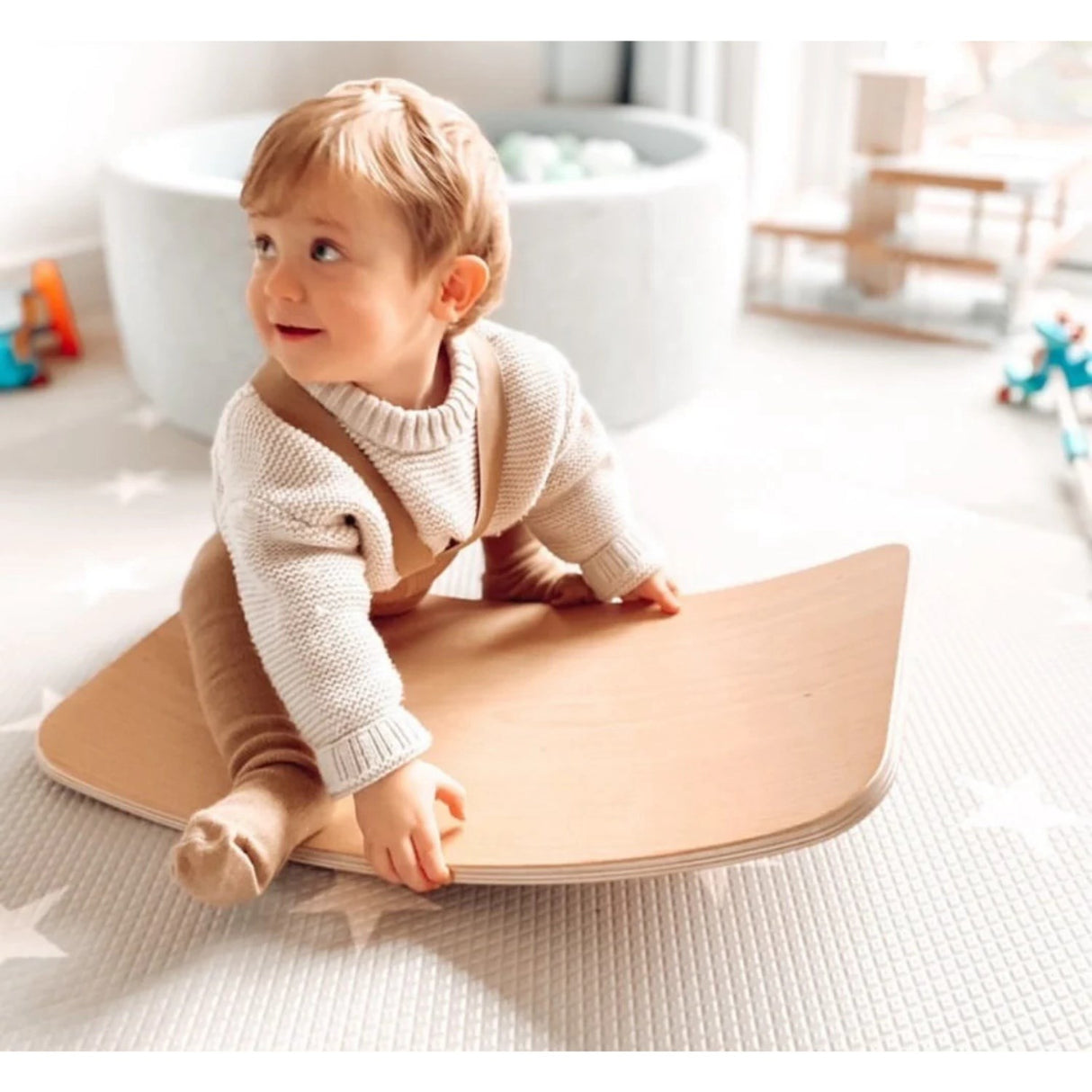 Curve Lab Grey Little Arc Small Balance Board Felt