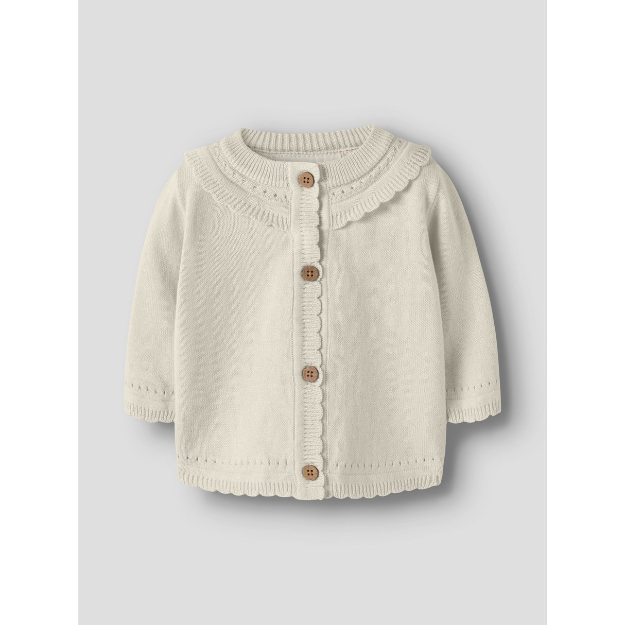 Lil'Atelier Coconut Milk Nbfhao Ls Knit Card Lil