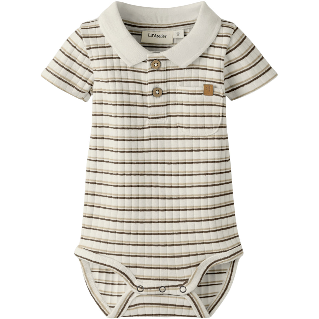 Lil'Atelier Coconut Milk Coca Mocha Nbmhaldur Ss Slim Body Lil